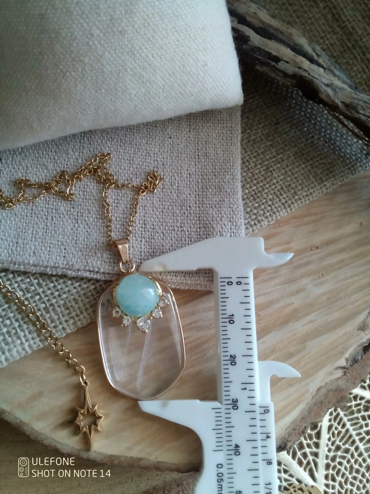 Collar de cristal de cuarzo y amazonita – photo 3